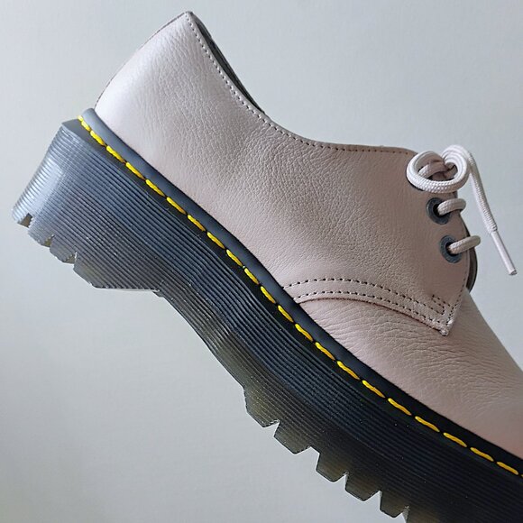 Dr. Martens Men\'s 1461 Quad II Platform Derby in Cool & Unique Vintage Taupe main image 6